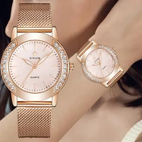Reloj de diamantes para WWOOR, Reloj sencillo para mujer, Reloj de pulsera de cuarzo para mujer, relojes elegantes, regalo para mujer, Reloj para Hombre