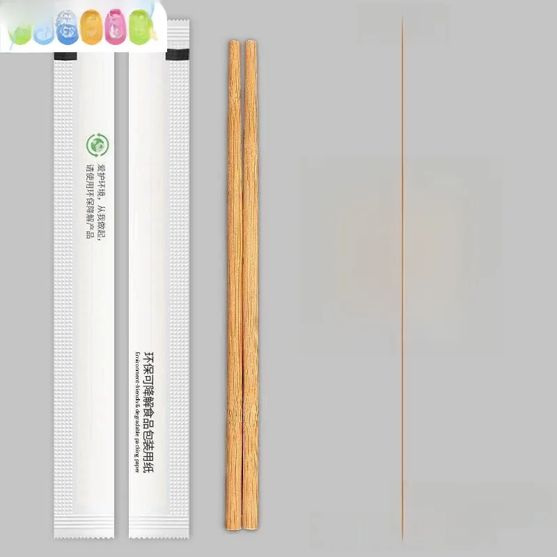 

Одноразовые бамбуковые палочки для еды для ресторанов и банкетов: экологичные, гигиеничные, в индивидуальной упаковке, столовые приборы для сервировки стола