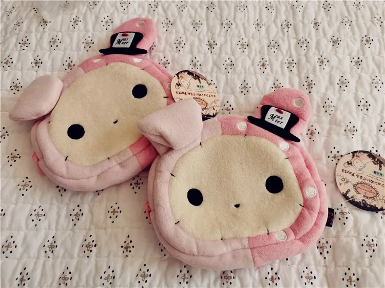 Portafoglio con portamonete in peluche shapo da circo romantico Kawaii Cute Storage Bag Organizer Cartoon Anime Coin Pouch Case Money Bag