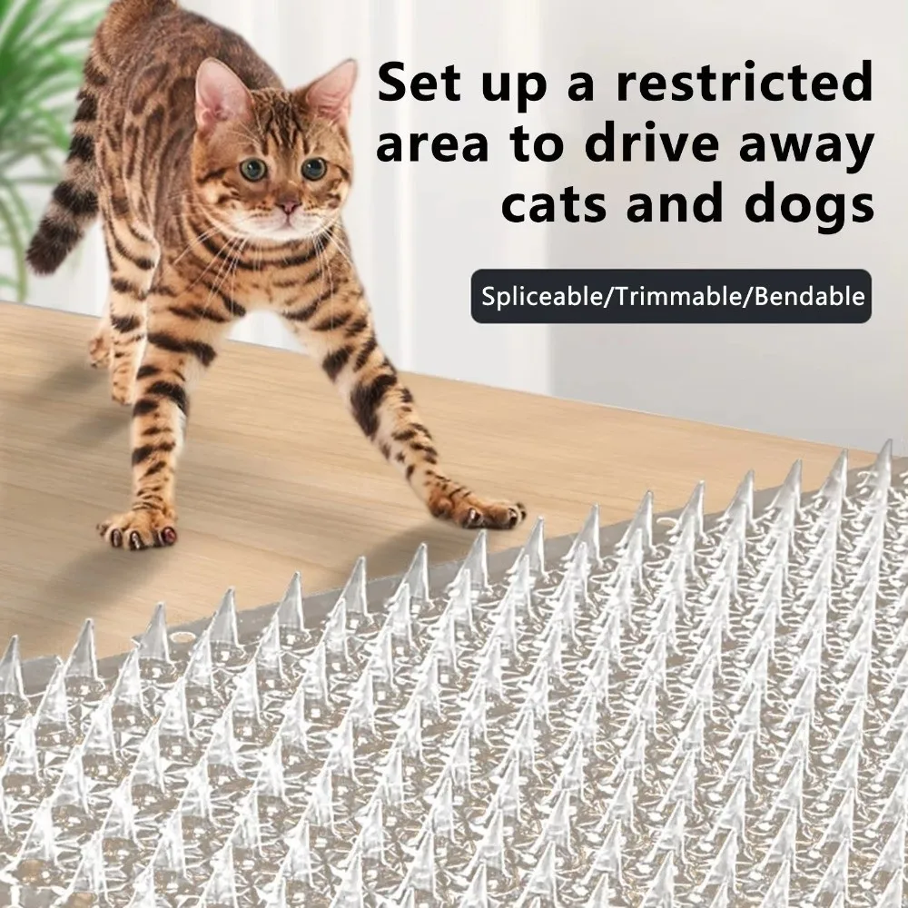 New Plastic Cat Scat Mat Thicken with Spike Cat Repellent Mat Training Pads for Plants Furniture Indoor view 3