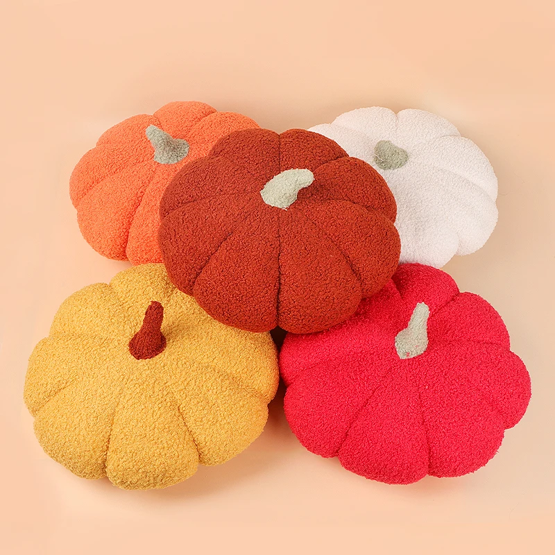 20cm Small Size Soft Pumpkin Plush Toys Lovely Stuffed Plant Bedroom Decoration Halloween Decor Dolls Soothing Pillow for Kids