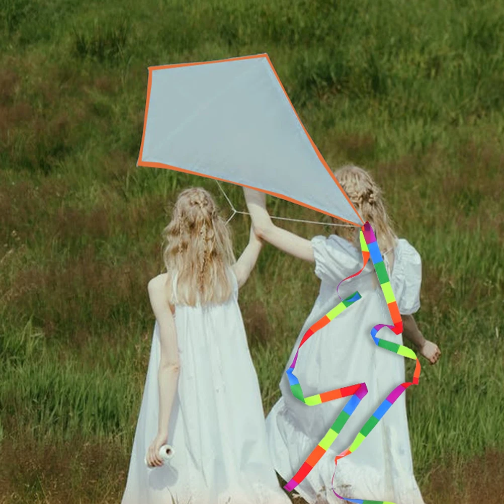 5 Sets Interesting Blank Kites Mini Blank Craft Toys Kite Making Kit Outdoor Fun Children Hand Paint Decorate Fly Well