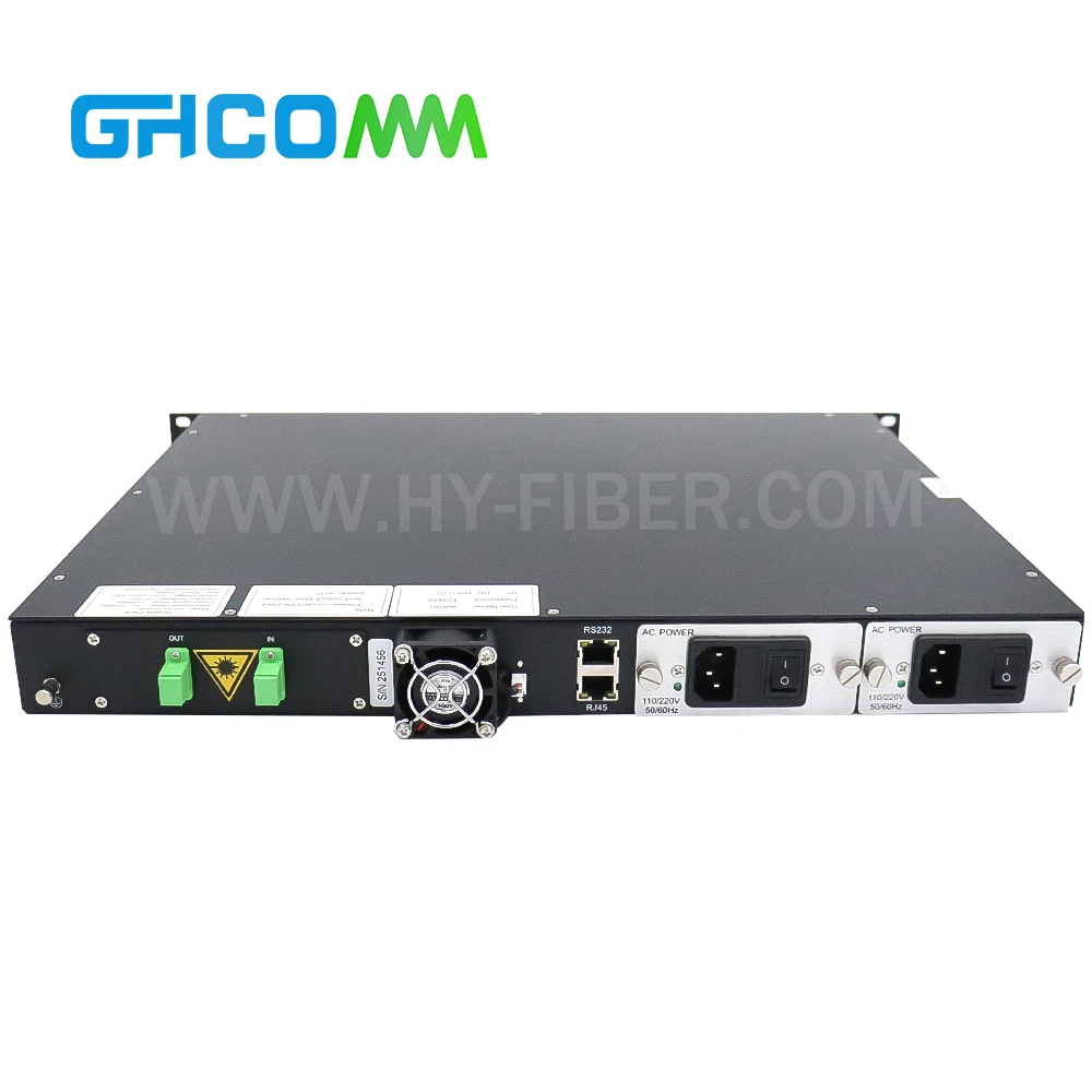 High Efficiency Low Input EDFA Fiber Optical Amplifier with SC/APC Dual Power Supply