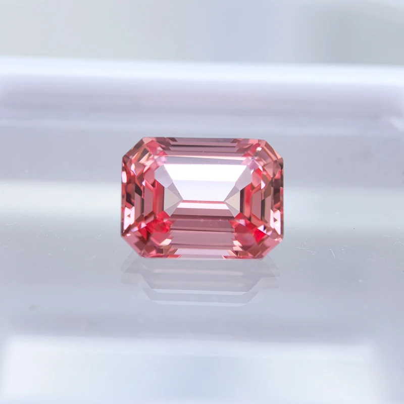 مختبر نمت Padparadscha الزمرد شكل VVS1 لون اللوتس الأحمر بالجملة لخواتم المجوهرات المتقدمة صنع الأقراط مع شهادة