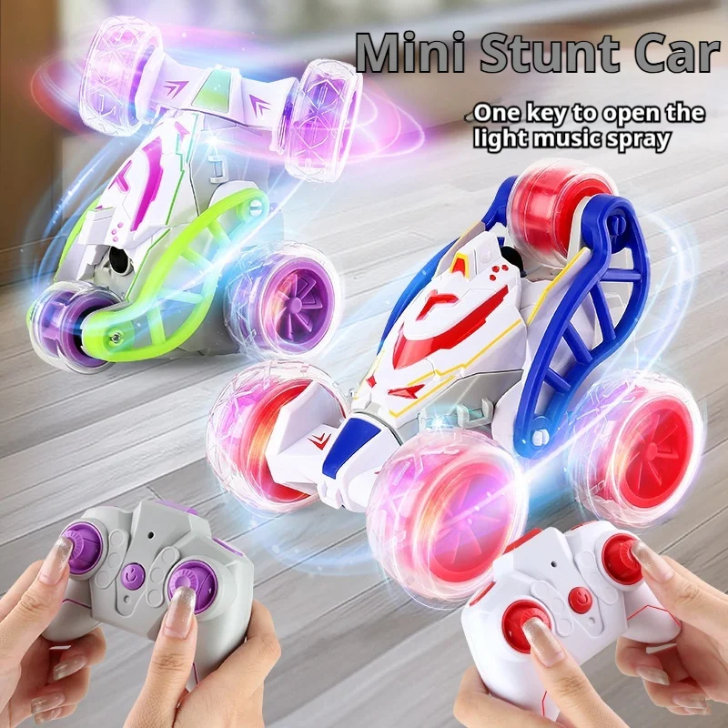 

Новый мини-трюк с дистанционным управлением, автомобильный спрей, свет, музыка, многофункциональный автомобиль с дистанционным управлением, детские игрушки, крутая модель автомобиля для трюков