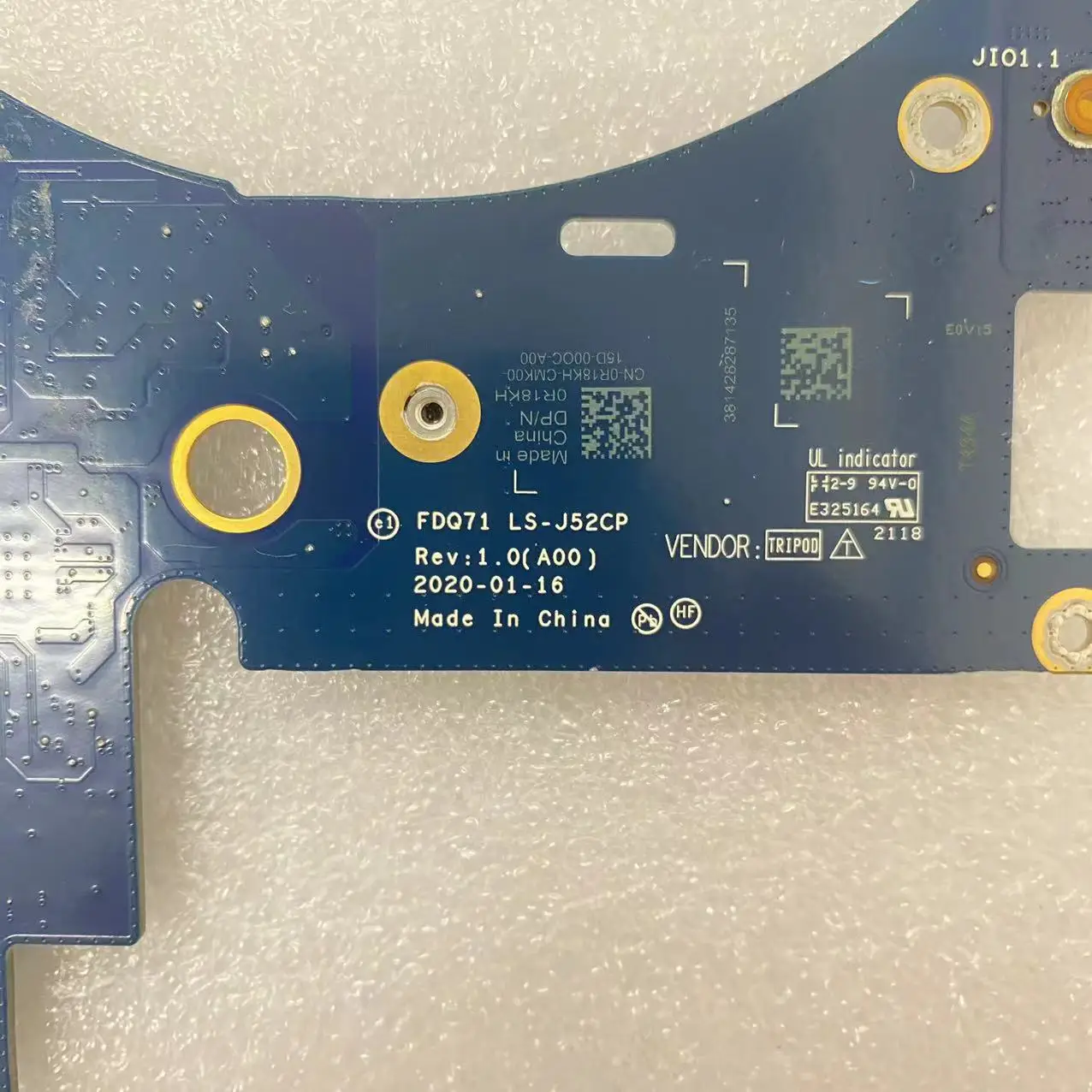 LS-J52CP FDQ71 para DELL Alienware M17 R4, AUDIO USB, Ethernet, WLAN, IO, placa con CN-0R18KH 0R18KH R18KH