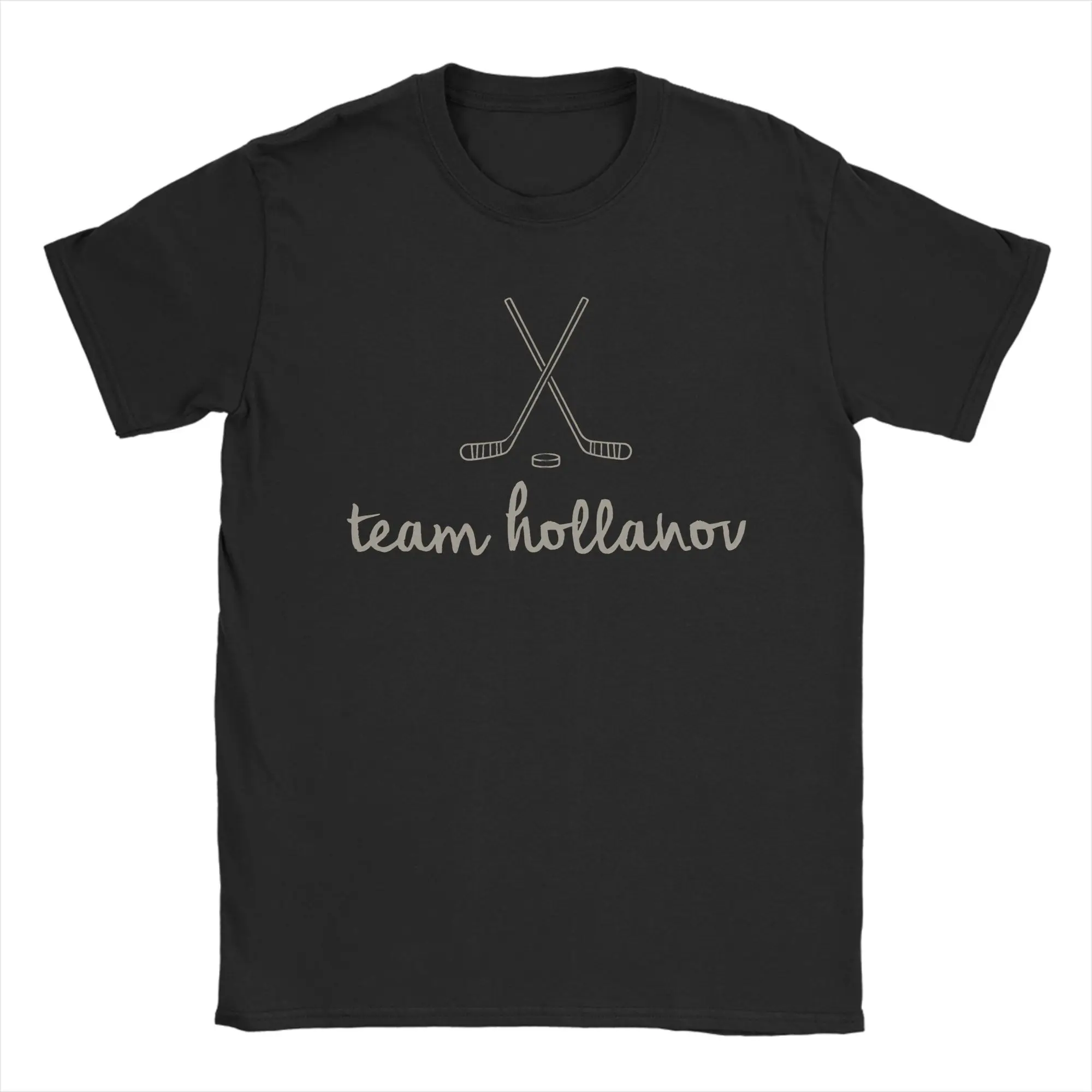 

Hockey Hollanov T-Shirt Beach Leisure T Shirts Mens Cotton O Neck Oversized Top Tees Short-Sleeve Funny Tops