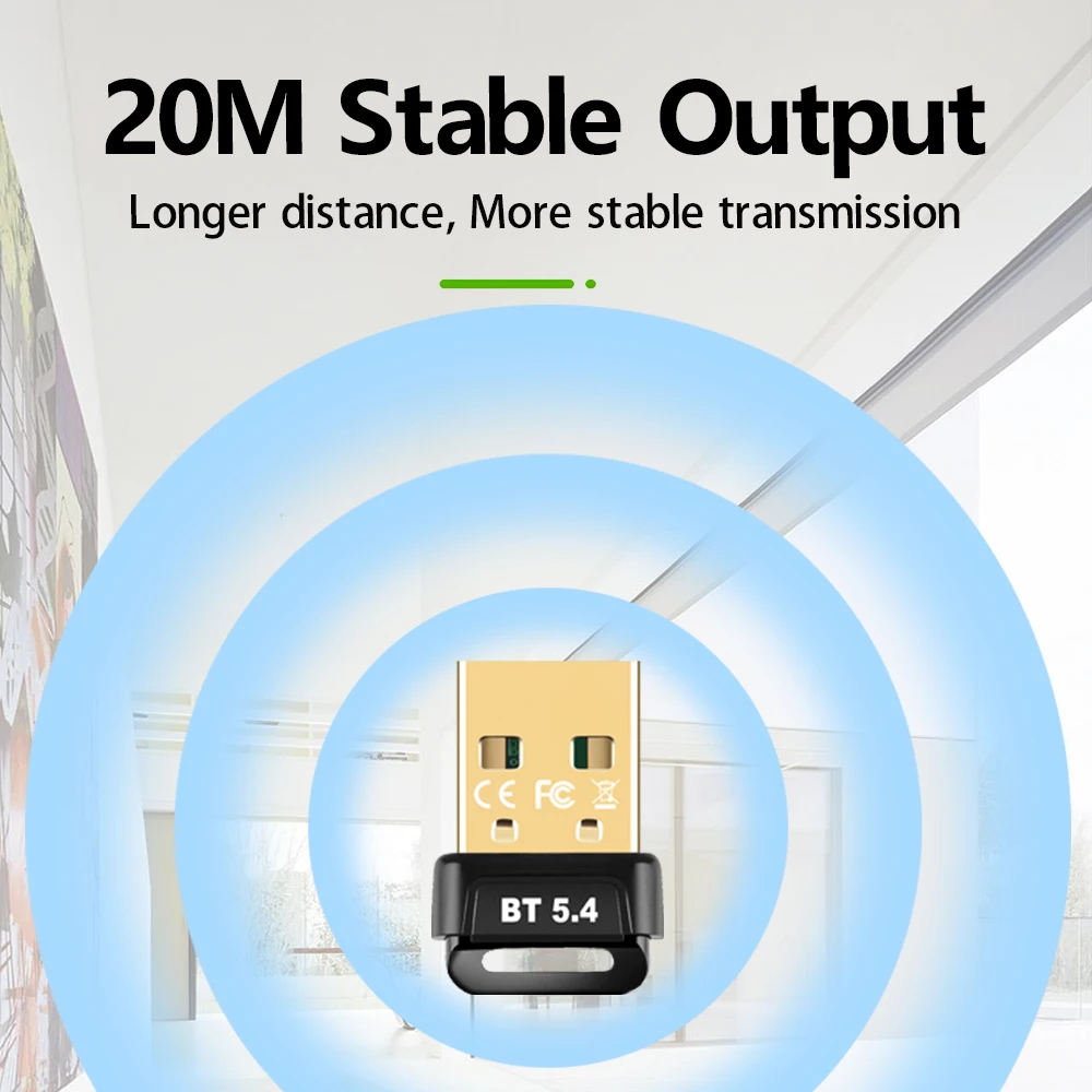 USB Bluetooth 5.4 어댑터 Bluetooth 5.3 PC 용 동글 Adaptador 무선 마우스 Keyborad 음악 오디오 수신기 USB 송신기