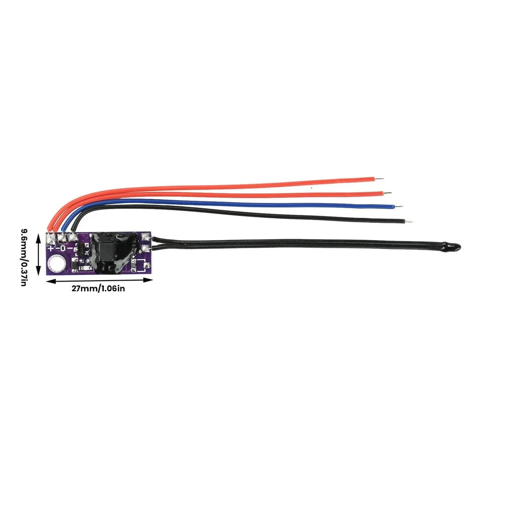 DC5V 12V Fan Speed Controller With Temperature Probe Speed Regulator For 2-wire And 3-wire Fans CPU Router Cooling