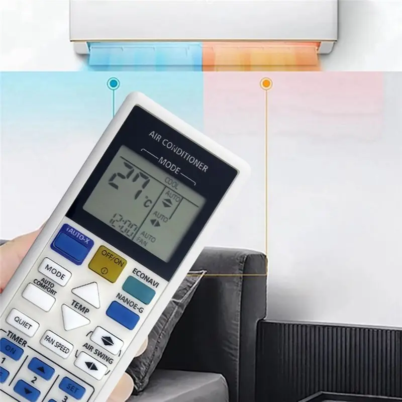 Y47A A75C4543 Remote Control for Panasonic Inverter Air Conditioner CS-V24RKH CS-S28RKH Replacement AC Remote
