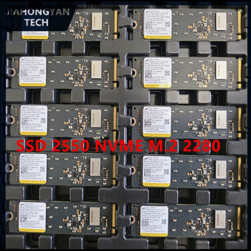 Original For Micron 2550 256G 512G 1T 2230 2280 M.2 PCIE4.0 NVMe