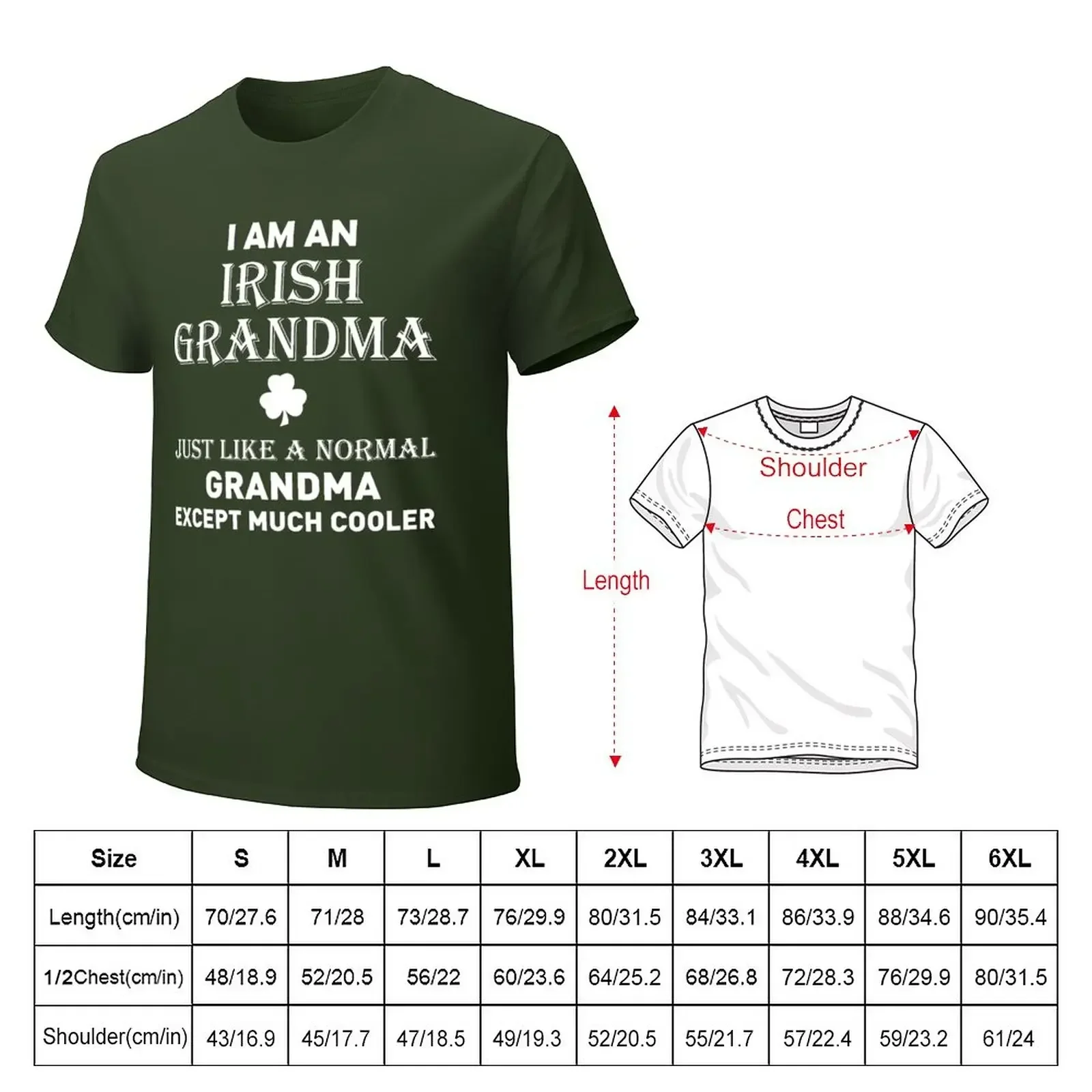 I Am An Irish Grandma T-Shirt graphics korean fashion customs mens funny t shirts