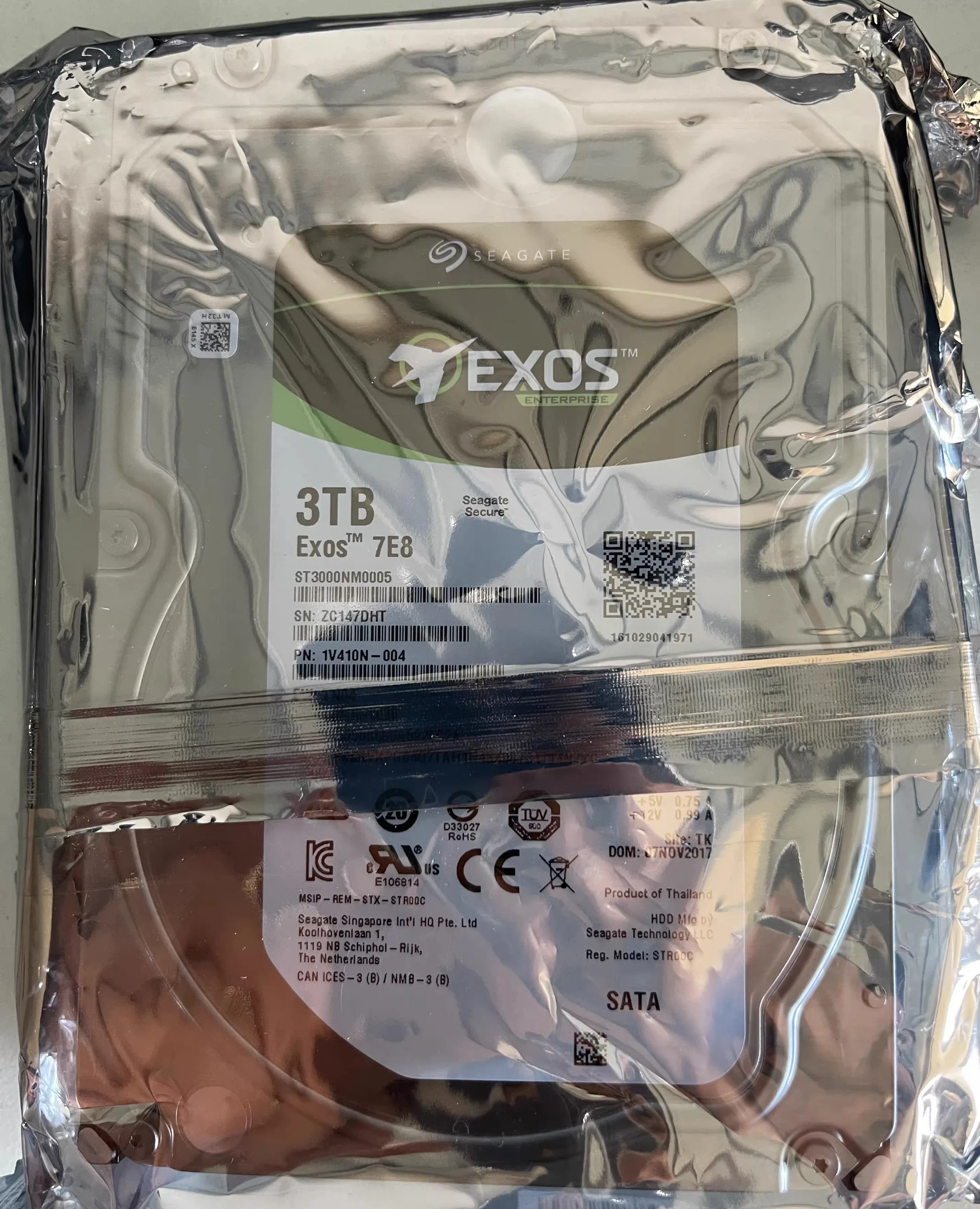 

HDD SEAGATE 3TB 3.5" SATA 128MB 7200RPM Laptop Hard Dirve ST3000NM0005