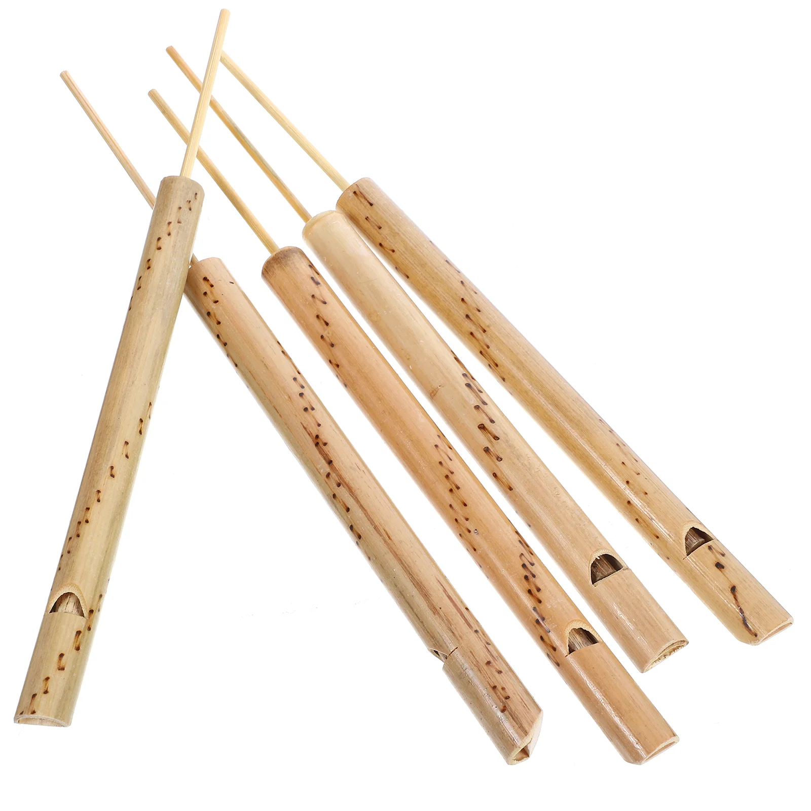 5 uds flauta de bambú silbato de pájaro adolescentes música a granel juguetes de alondra flautas en miniatura