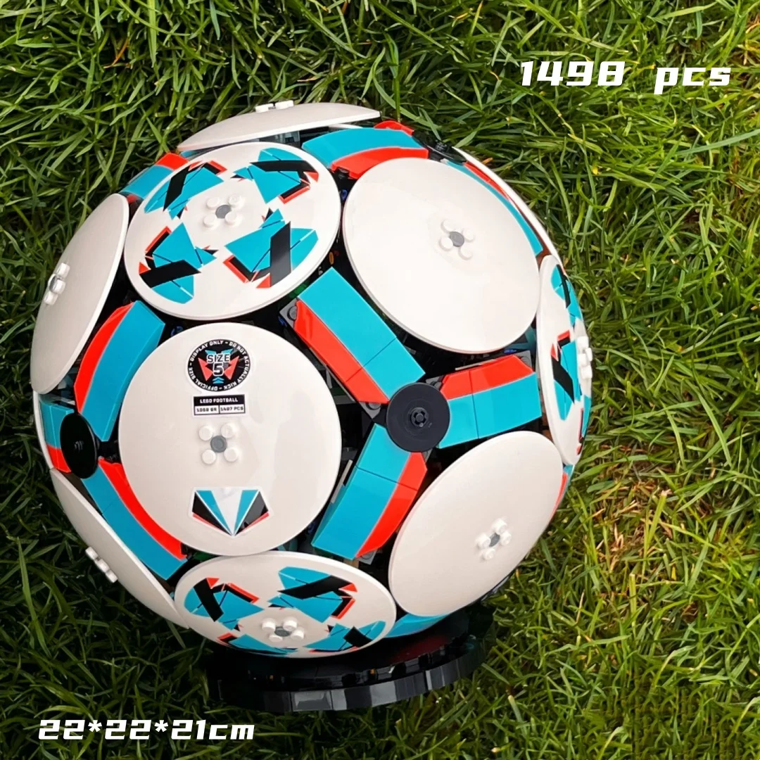 

Футбольный мяч Дисней, строительные блоки, совместимые с конструктором, 1498 деталей, модель спортивного мяча, подарки на день рождения для мальчиков, игрушки
