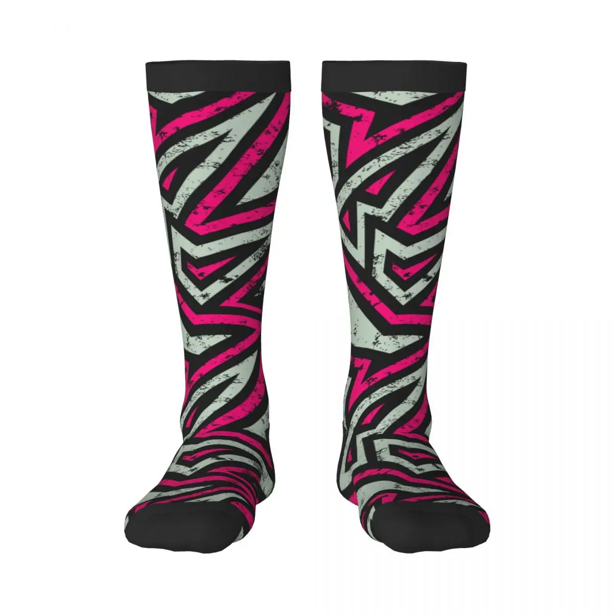 

1 Pack Urban Grunge Geometric Over-knee Long Socks Middle High School Socks