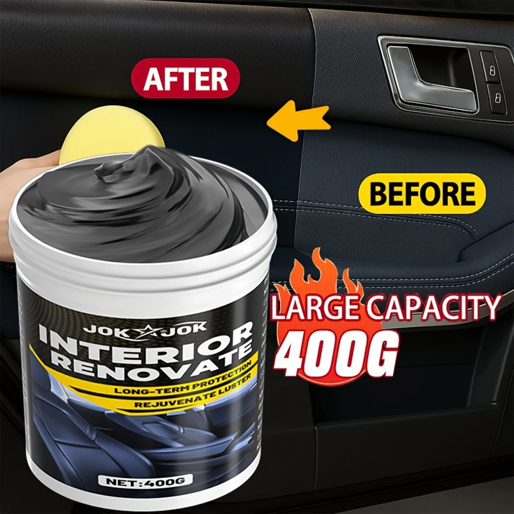 

JOKJOK Универсальный крем для восстановления пластика и резины — ремонт царапин, антивозрастной и воск, защита от блеска и блеска шин, автомобильный прибор