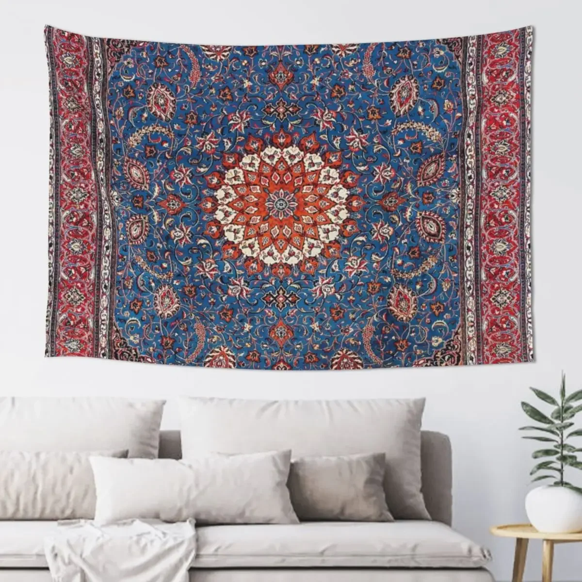 Sarouk Antique Persian Rug Print Tapestry Decorative Wall Mural Wall Deco Aesthetic Room Decors Nordic Home Decor Tapestry