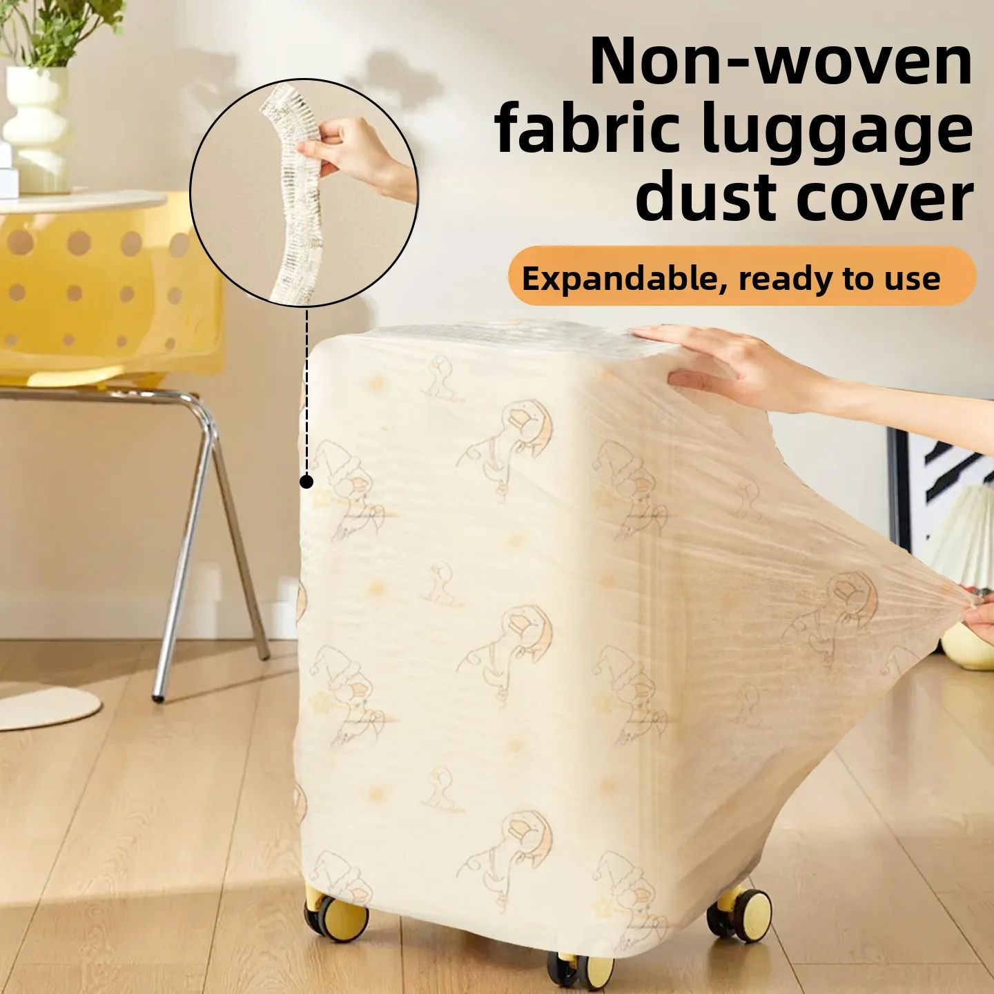 

Disposable Non-woven Fabric Dust Cover for Travel Lage Universal Suitcase Protection Cover Easy to Use And Dispose