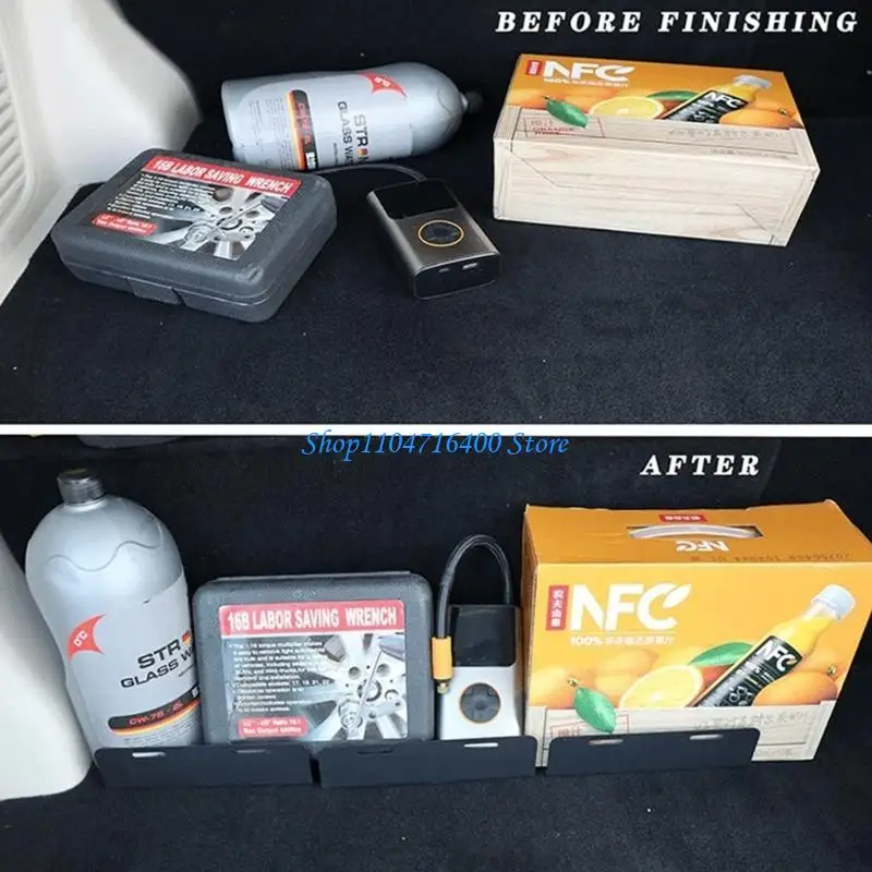 

y1gd 3pc Strong Car Trunk Dividers Against Slip Mounting Structure