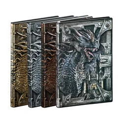 3D Effect Embossed Dragon Notebook A5 PU Leather Notepads Diary Agenda Weekly Planner For Students School Office Supplies