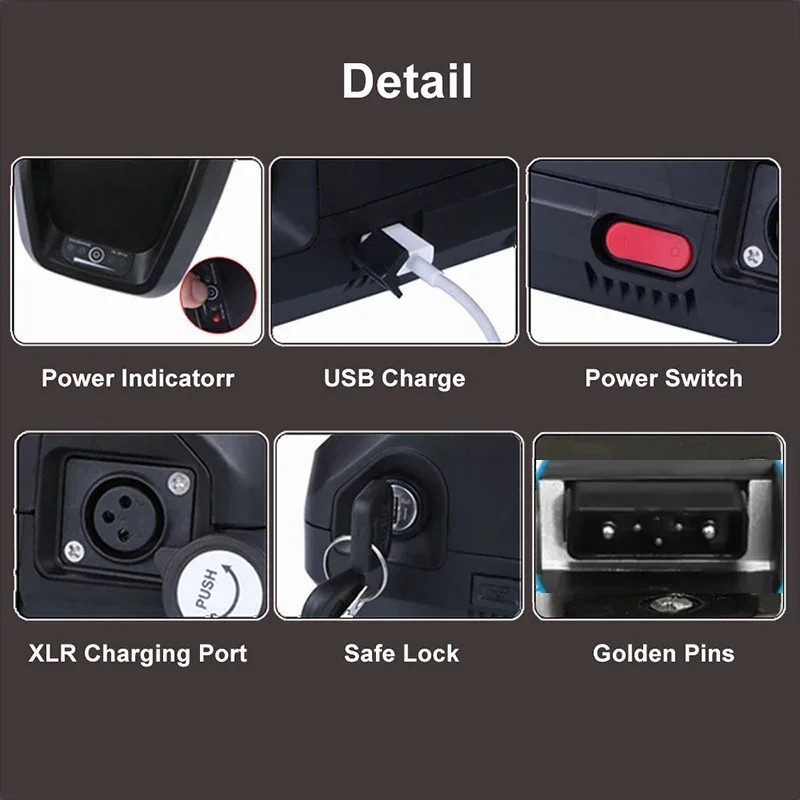 

cham 48v 45ah Электрический велосипед Hailong rider Аккумулятор 48V 52V 72V 60V 20AH 25 30 35ah 40ah 50ah 60ah 100A BMS 2000W с зарядным устройством 5A