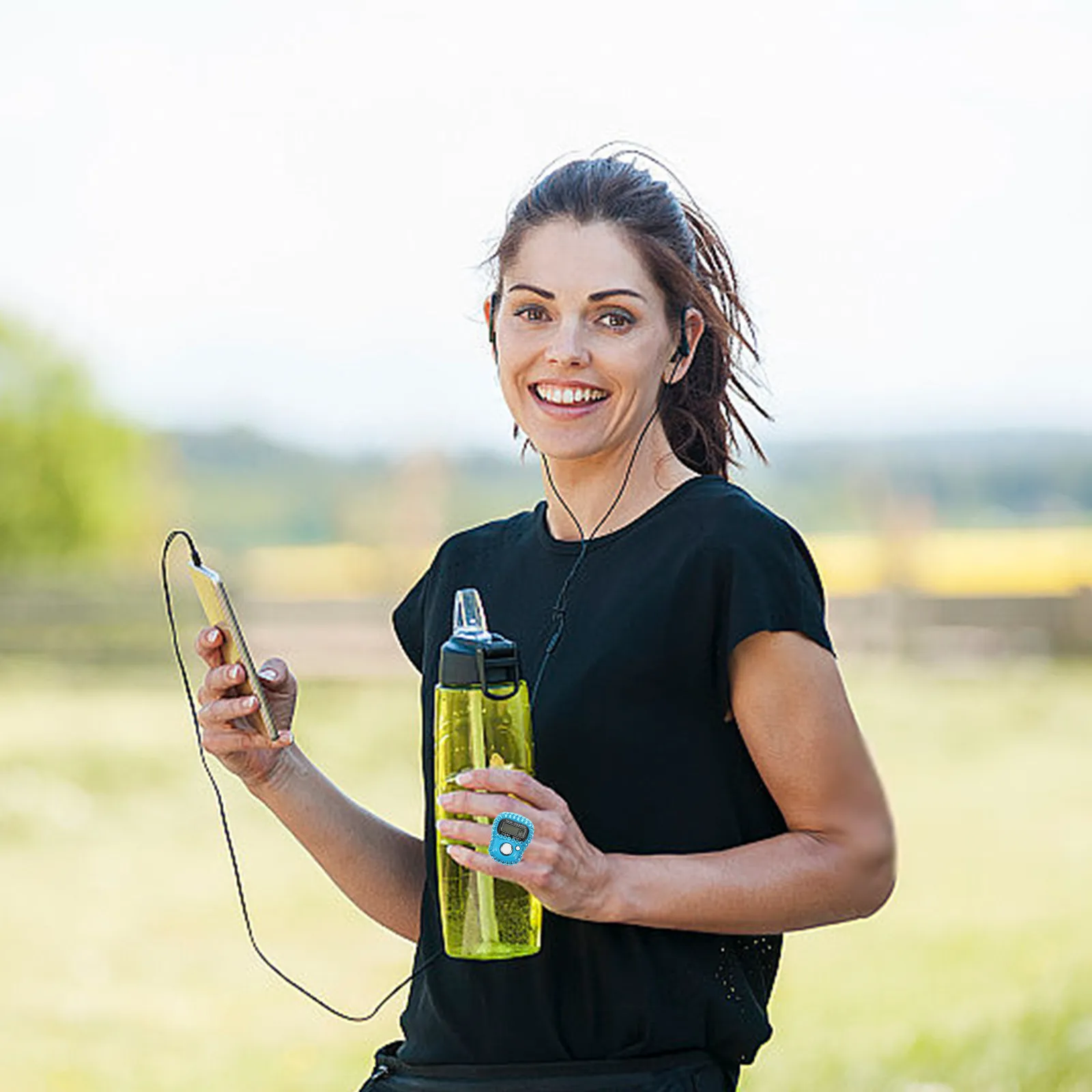 

Электронный ручной счетчик-сумматор с функцией сброса для спорта, тренировок и вязания