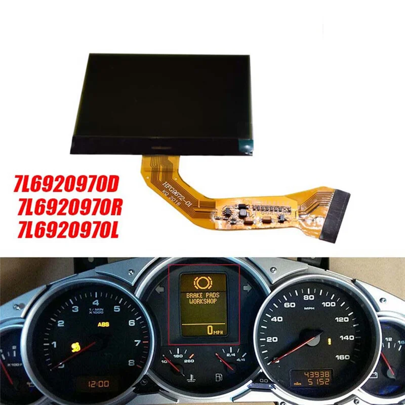 

A03Q-Car Instrument LCD Display 7L6920970D For Touareg Porsche Cayenne S GTS 955 2003-2010 Parts Dash Cluster Speedometer Screen