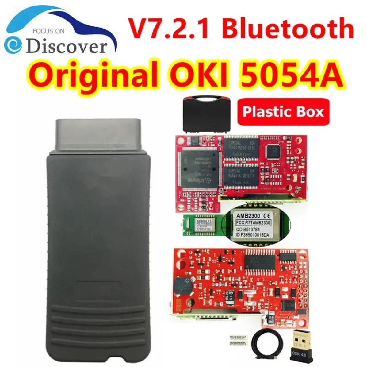 

Perfect version OKI 5054A Red PCB V7.2.1 Full Chip with Bluetooth AMB2300 OBD2 Auto Diagnostic Tool 5054 Keygen Code Scanner