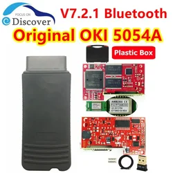 Perfect version OKI 5054A Red PCB V7.2.1 Full Chip with Bluetooth AMB2300 OBD2 Auto Diagnostic Tool 5054 Keygen Code Scanner