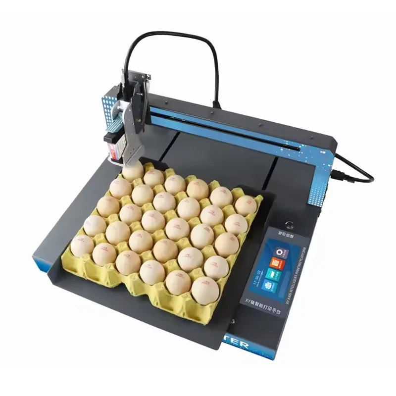 GREAT FARM Hot Sale Poultry Farm Egg Machine Automatic Egg Coding Machine Egg Code Date Stamp Printer Printing Tools