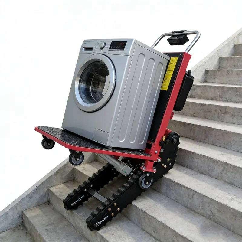 

300kg Electric Silent Folding Stair Climbing Trolley For Carrying Goods With Track Food Delivery Appliance Made In China