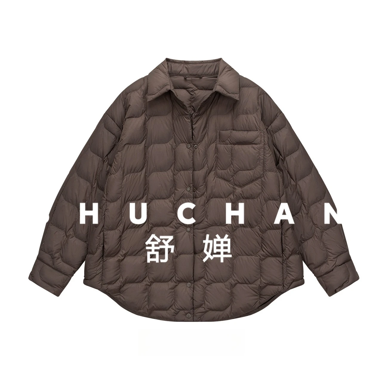 90 down jacket women's light and thin autumn and winter 2025 new popular shirt type loose warm jacket women