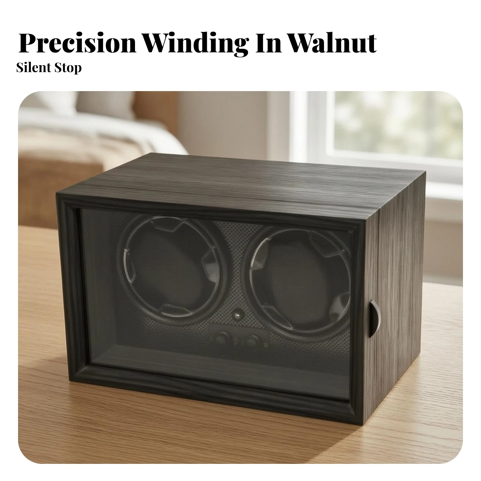 Watch Winder Box Luxury Automatic Watch Winder Modern Adjustable for Display Shelf, Dresser