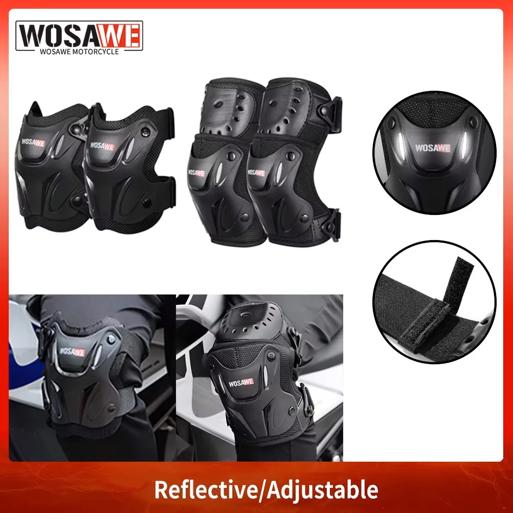 

Наколенники и налокотники WOSAWE для мотоциклов, мотокросса, MTB, езды на мотоцикле, скейтборде, лыжах, роликовых коньках
