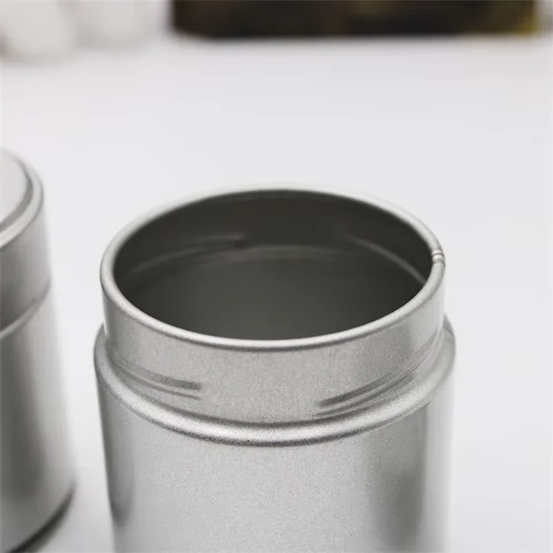 10pcs Mini Round Tin Jar Tea Powder Container Empty Box Portable Packaging Candle Jar