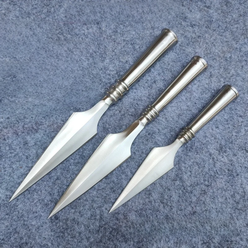 high-hardness-stainless-steel-red-plume-lance-head-martial-arts-performance-weapon-handmade-forged-armor-piercing-long-spear