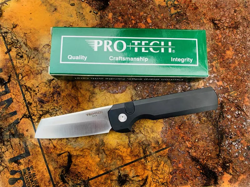 JUFULE-cuchillo plegable con mango de aleación de aluminio, herramienta de bolsillo EDC de supervivencia, ProTech 2024, marca Tanto inversa, 154CM
