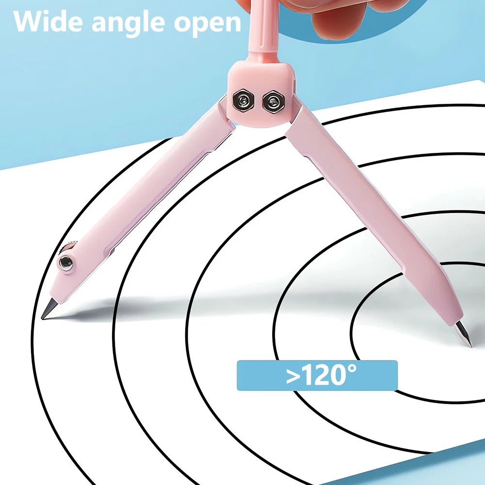 M&G Mini Compasses Set contains 2B Lead Core Student Exam Portable Compasses Drawing Compasses for Exams