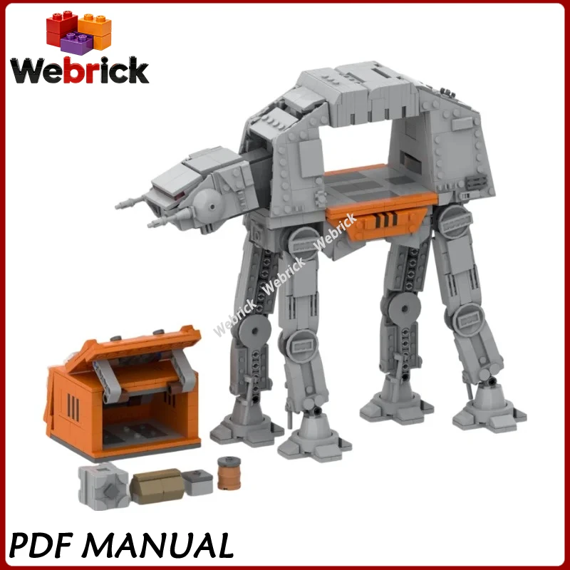 Collapsible AT Combat Walker MOC Bricks Set Foldable Battle Robot Model Educational Assembly Hobby Toy