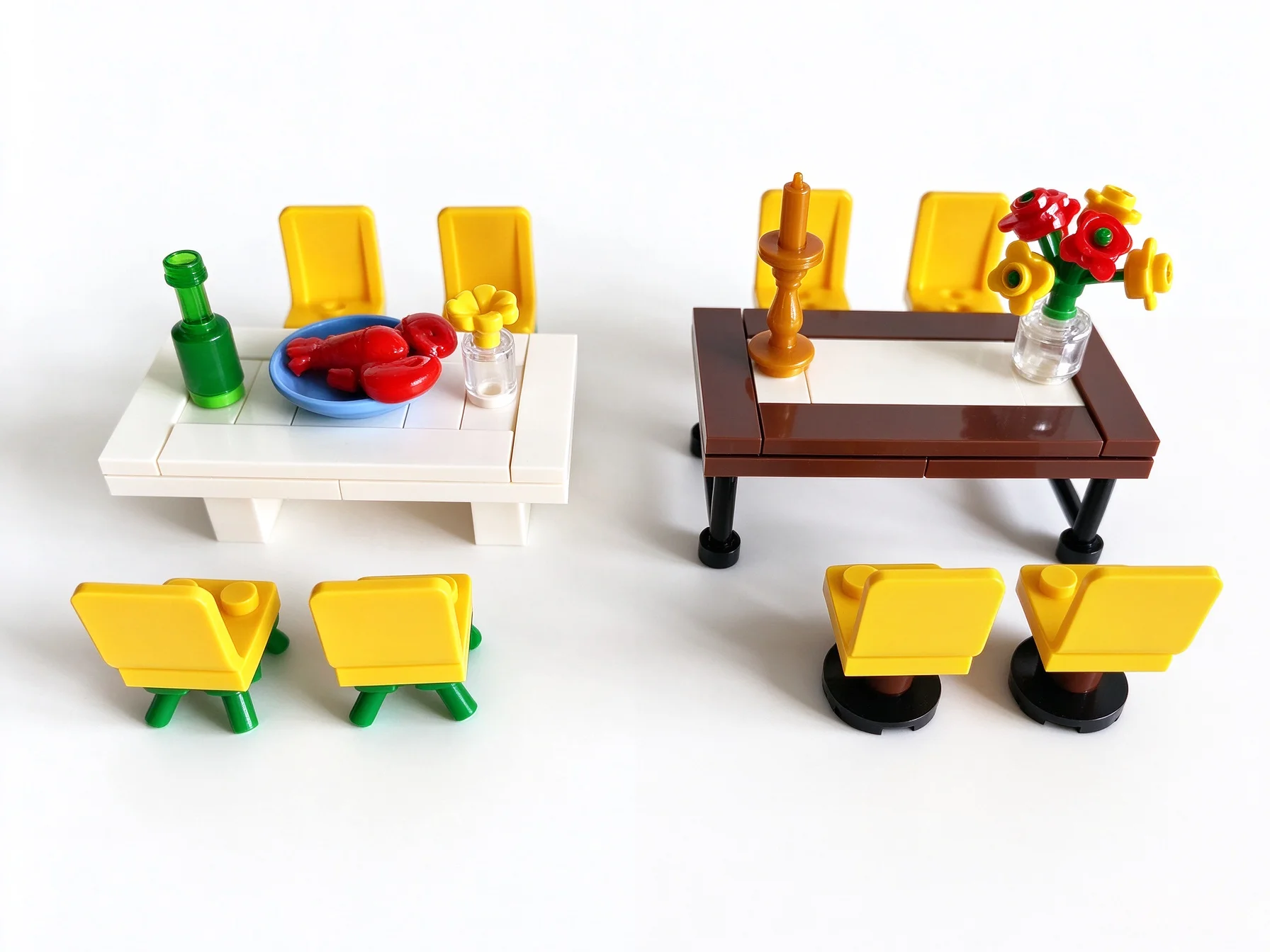 MOC Building Block Models Suitable for Tableware Conference Room Seating Waiting Area Chairs Assembly Toys or As Festive Gifts