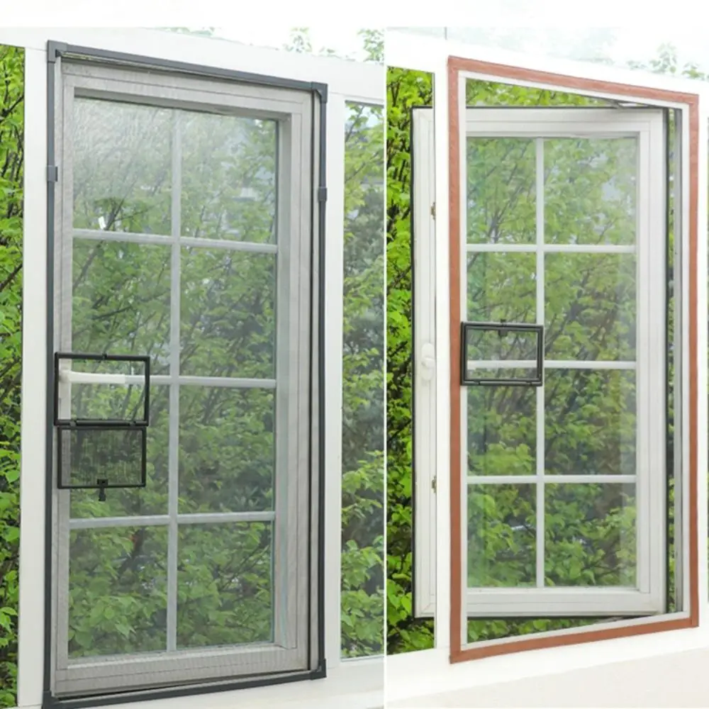 Practical DIY Window Screen Removable Invisible Anti-Mosquito Small Windows External Opening Anti Fly Curtain