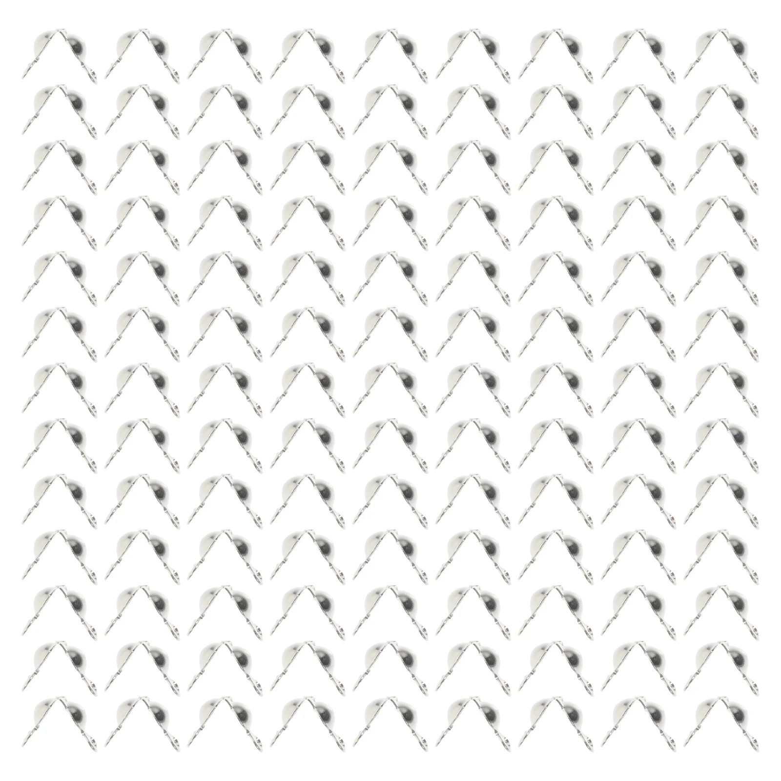 300 יחידות קרימפים מתכתיים ליצירת תכשיטים, קלאספים לשרשרת, קצוות מתכתיים לקשירת קשרים, חומר פרימיום בצורת עיגול קלה