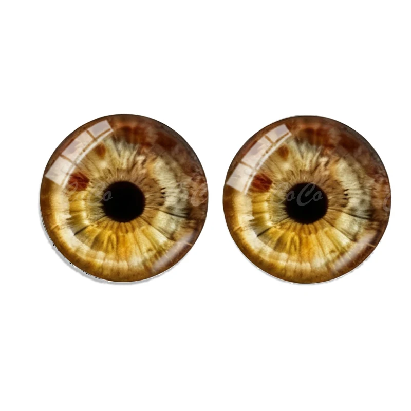 Puppe Augäpfel Glas Puppen Augen Lustige Zeit Edelstein Tier Augen 6 Paar 8/10/12/14/16/20/25mm Spielzeug Dinosaurier DIY Handwerk Puppe Zubehör – Detail 5