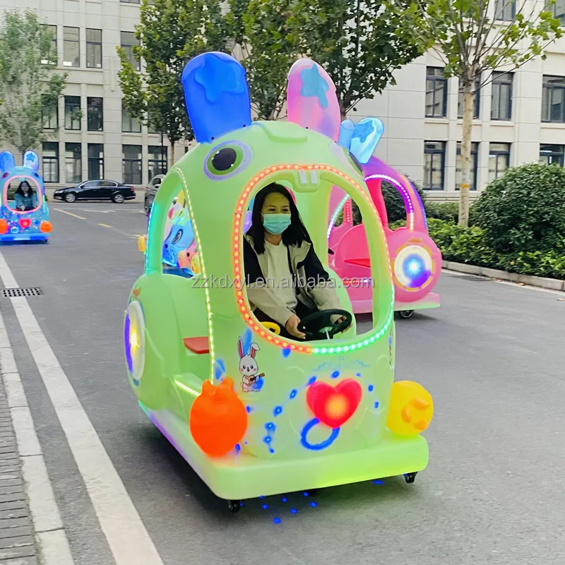 Electric Remote Control Toy Car, 24V Two-Seater Bumper Car for Kids, High-Quality Rabbit Ride-On Vehicle