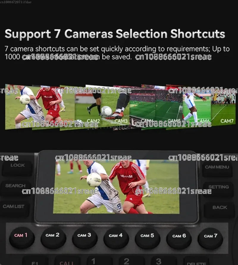 4D عصا التحكم لوحة المفاتيح NDI POE PTZ تحكم 3 ''شاشة LCD في الوقت الحقيقي معاينة كاميرا متحركة عصا التحكم تحكم 255 الإعدادات المسبقة #6