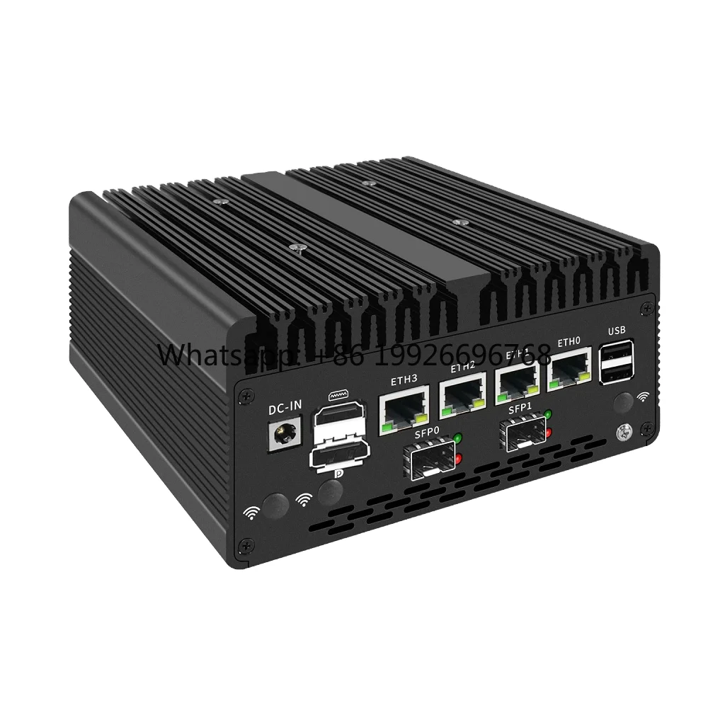 Topton New 13th Gen Solid Firewall Industrial Mini PC Core I7-13620H/i5-13420H 10G SFP 4x2.5G Nics 2*DDR4 SSD 5G SIM Server
