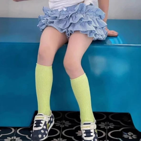 

Checkered Cake Skirt 2025 Summer New Cute Sweet Fashion Casual All-match Checkered Cake Skirt Kids Clothes