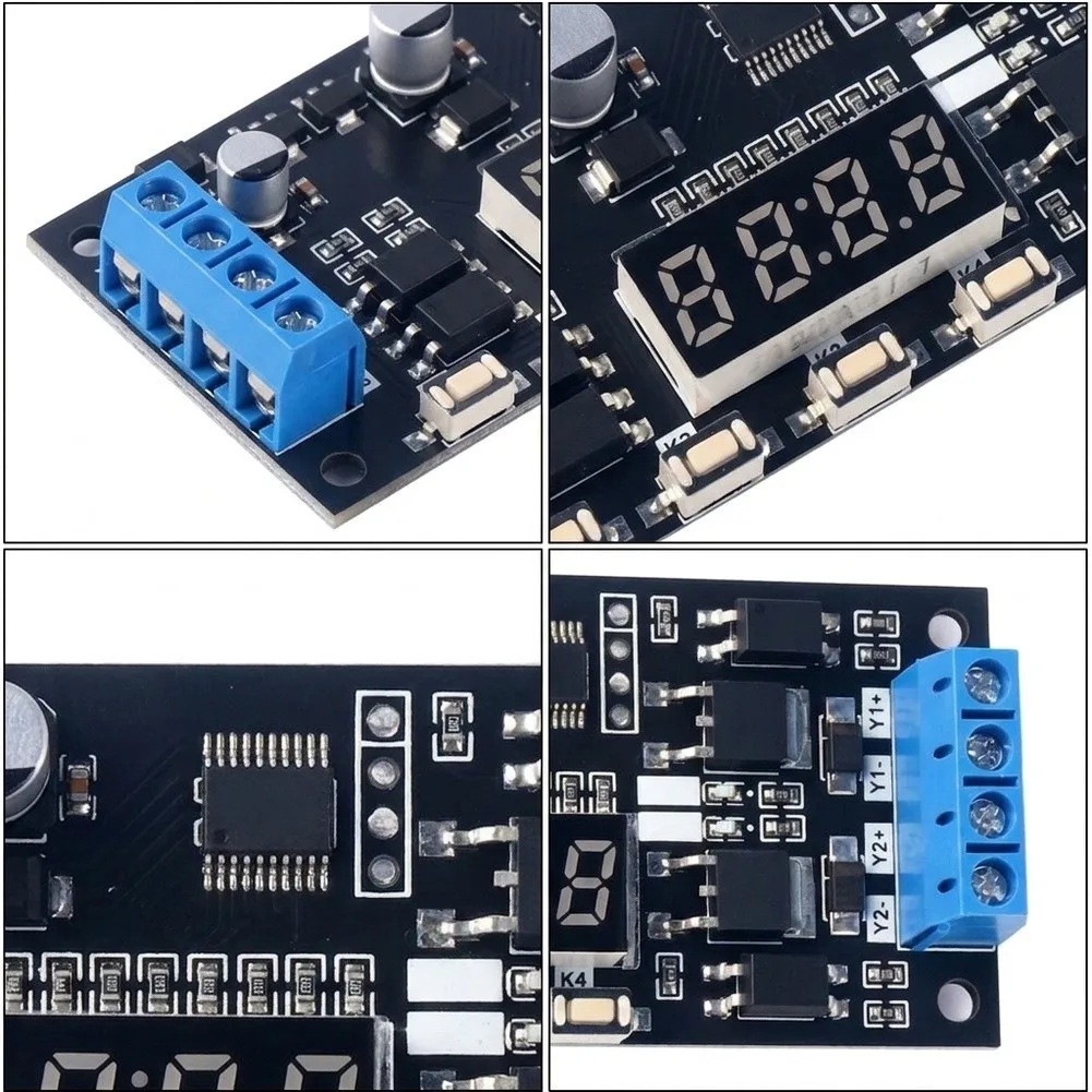 Timer Switch Module with Dual MOSFET Outputs for DC7-30V Input Voltage Controlling Motor LED Lamp Pump and Solenoid Valve Loads