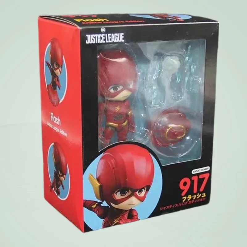 Marvel Animation Q Version Nendoroid Justice League Hero Figure Ornament The Flash Movable and Interchangeable Toy Figure Model
